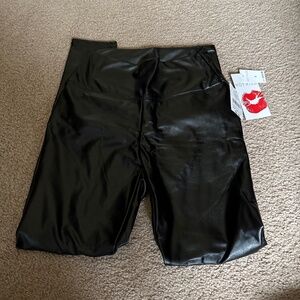 Faux leather leggings